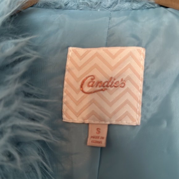 Light Blue Fluffy Jacket - Picture 2 of 3